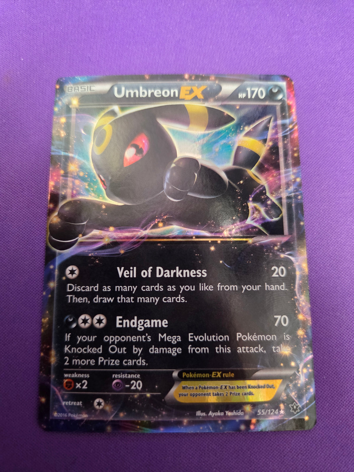 Umbreon EX (55)/124 Ultra Rare Holofoil (Cabinet-NM)