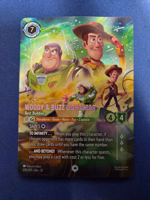 Woody & Buzz Lightyear (Enchanted) #228/207  (Cabinet-NM)