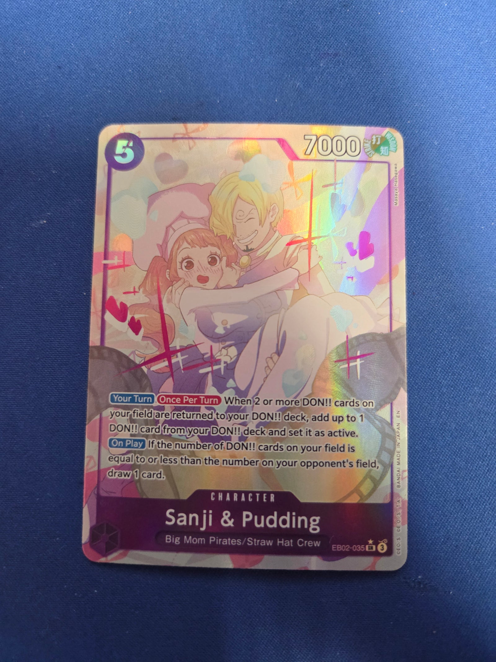 Sanji & Pudding (Alternate Art) (EB02-035) - Extra Booster: Anime 25th Collection Foil (Cabinet-NM)