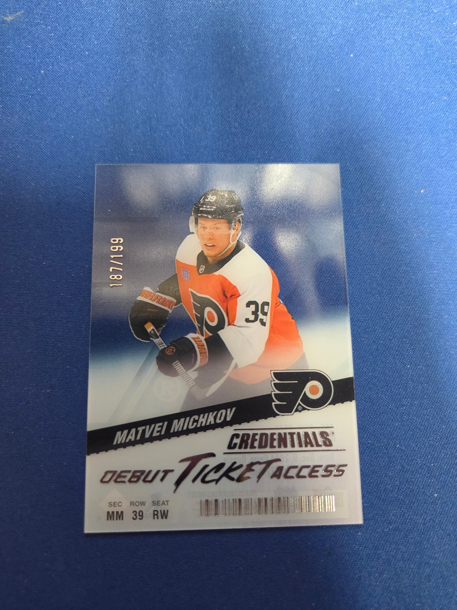 Matvei Mitchkov 187/199 #dtaa-mm debut ticket access (cabinet-NM)
