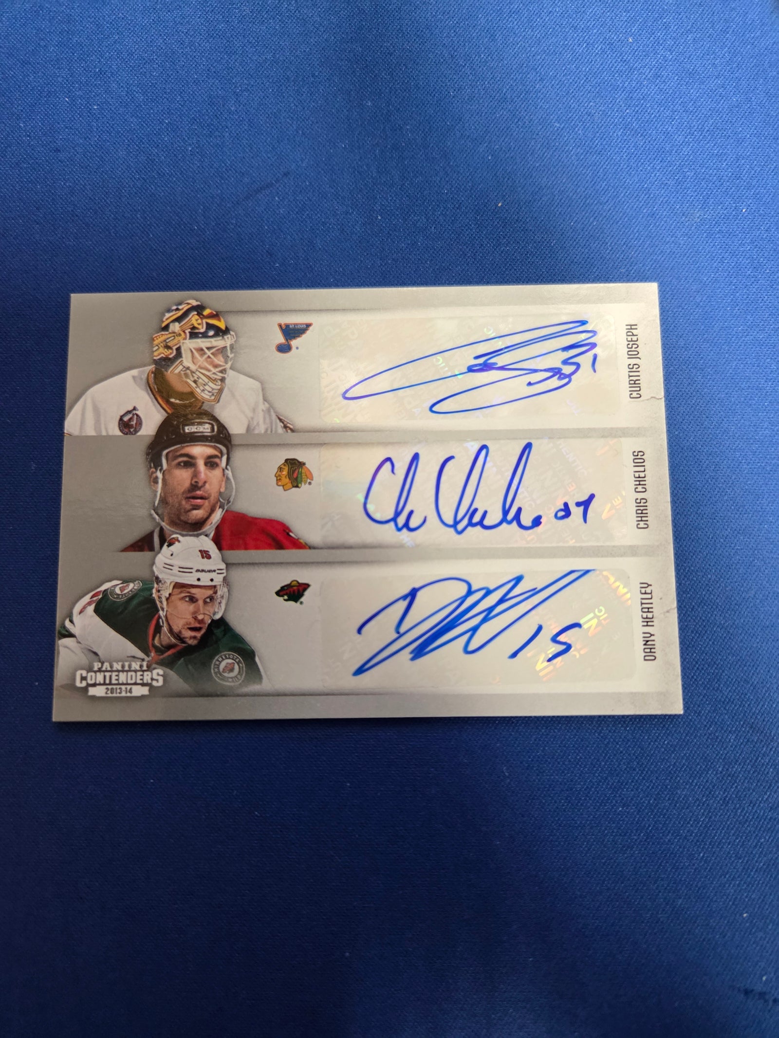 Joseph/Chelios/Heatley/Smith/Turris/Street Sextuple Auto 2013-14 Panini Contenders