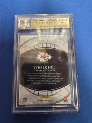 BGS 9.5 Tyreek Hill #18 Game Used Jersey Patch