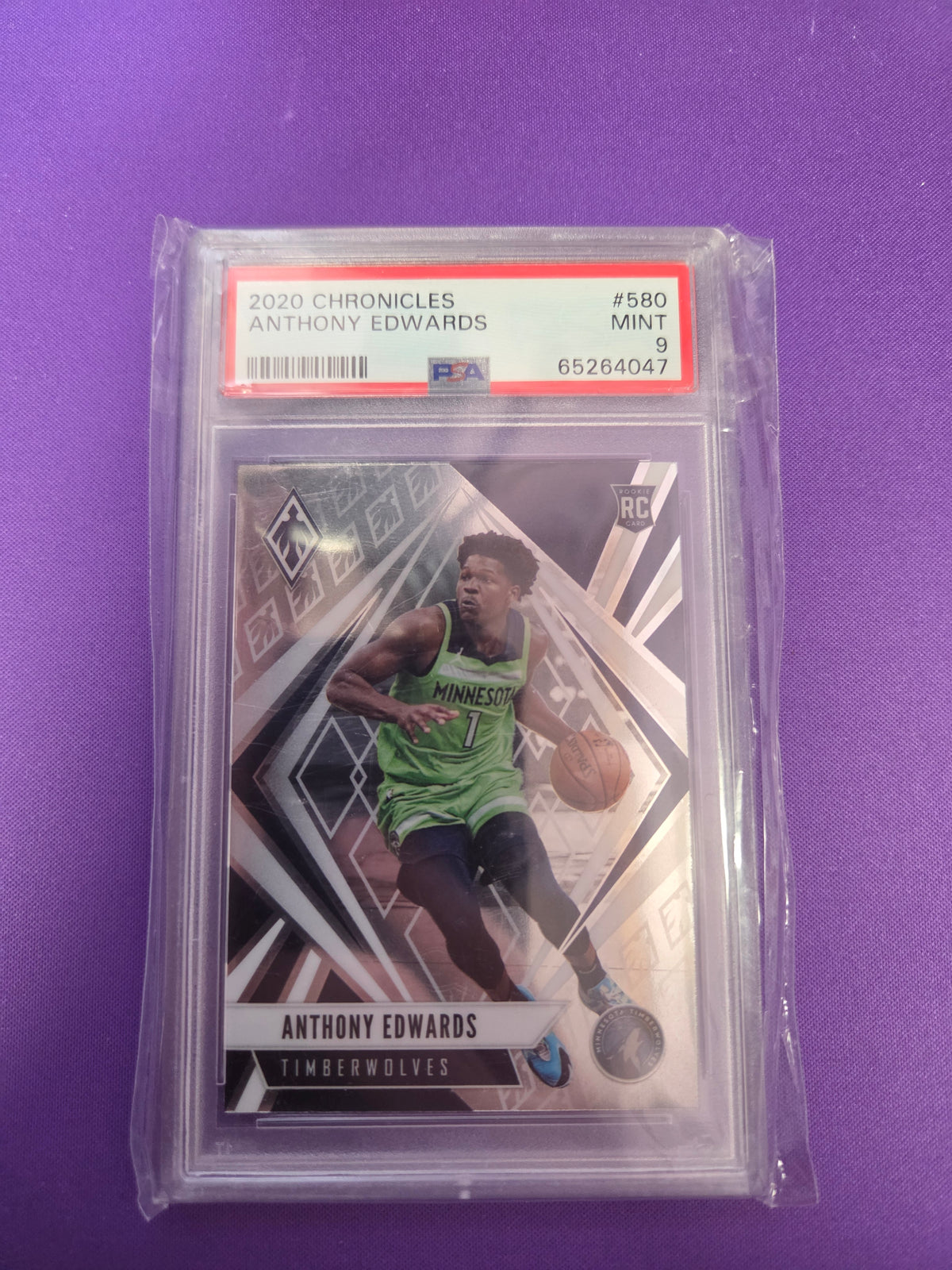 PSA 9 Anthony Edwards #580 Rookie Chronicles