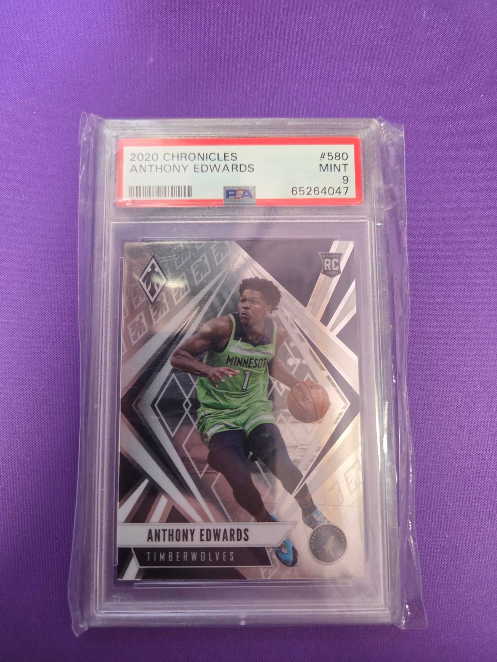 PSA 9 Anthony Edwards #580 Rookie Chronicles