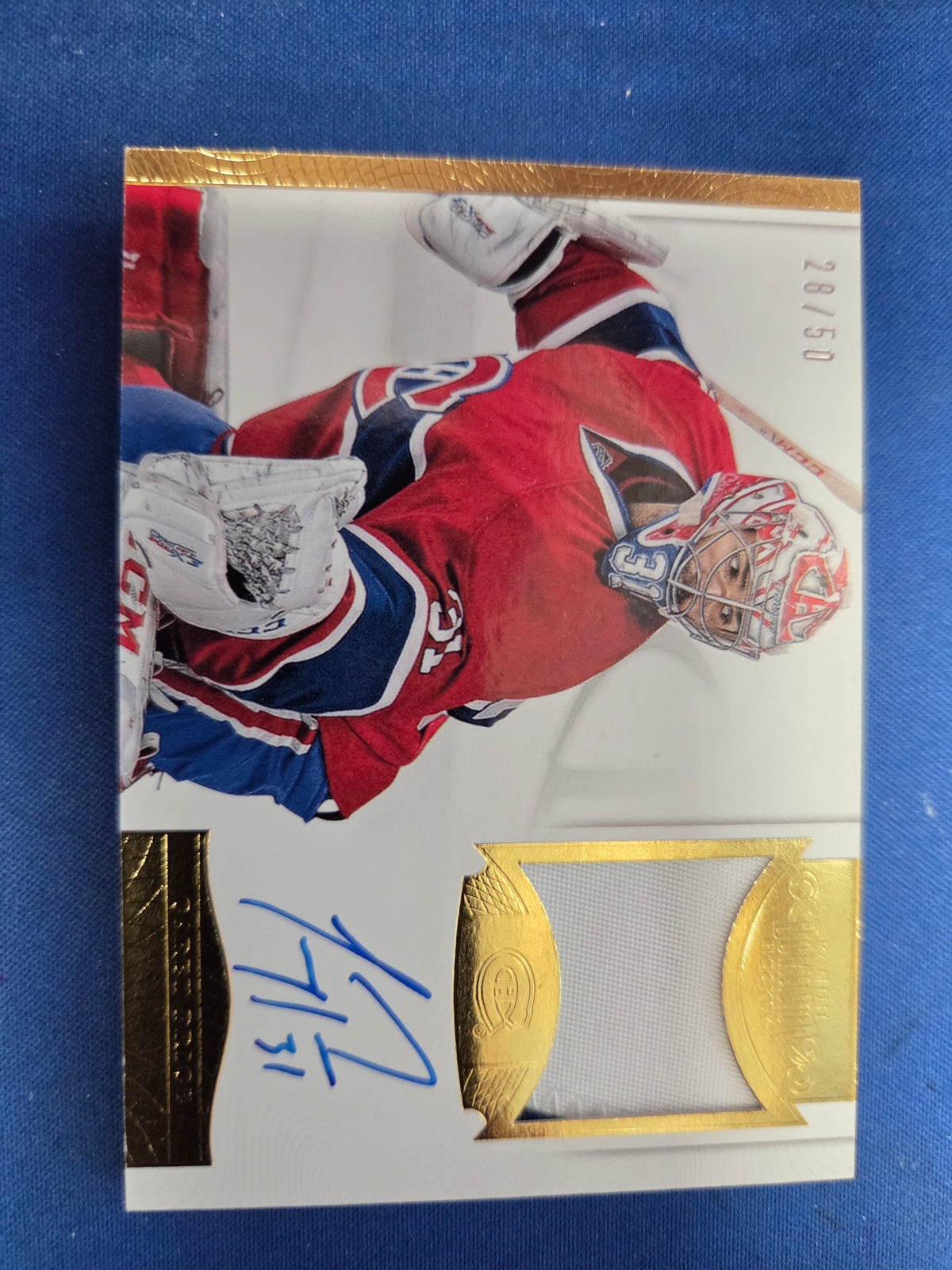 Carey Price #AP-CP 28/50 Patch Auto Panini Dominion (Cabinet-NM)
