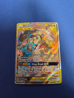 Reshiram & Zekrom GX (Full Art) (222)/236 Ultra Rare Holofoil (Cabinet-NM)