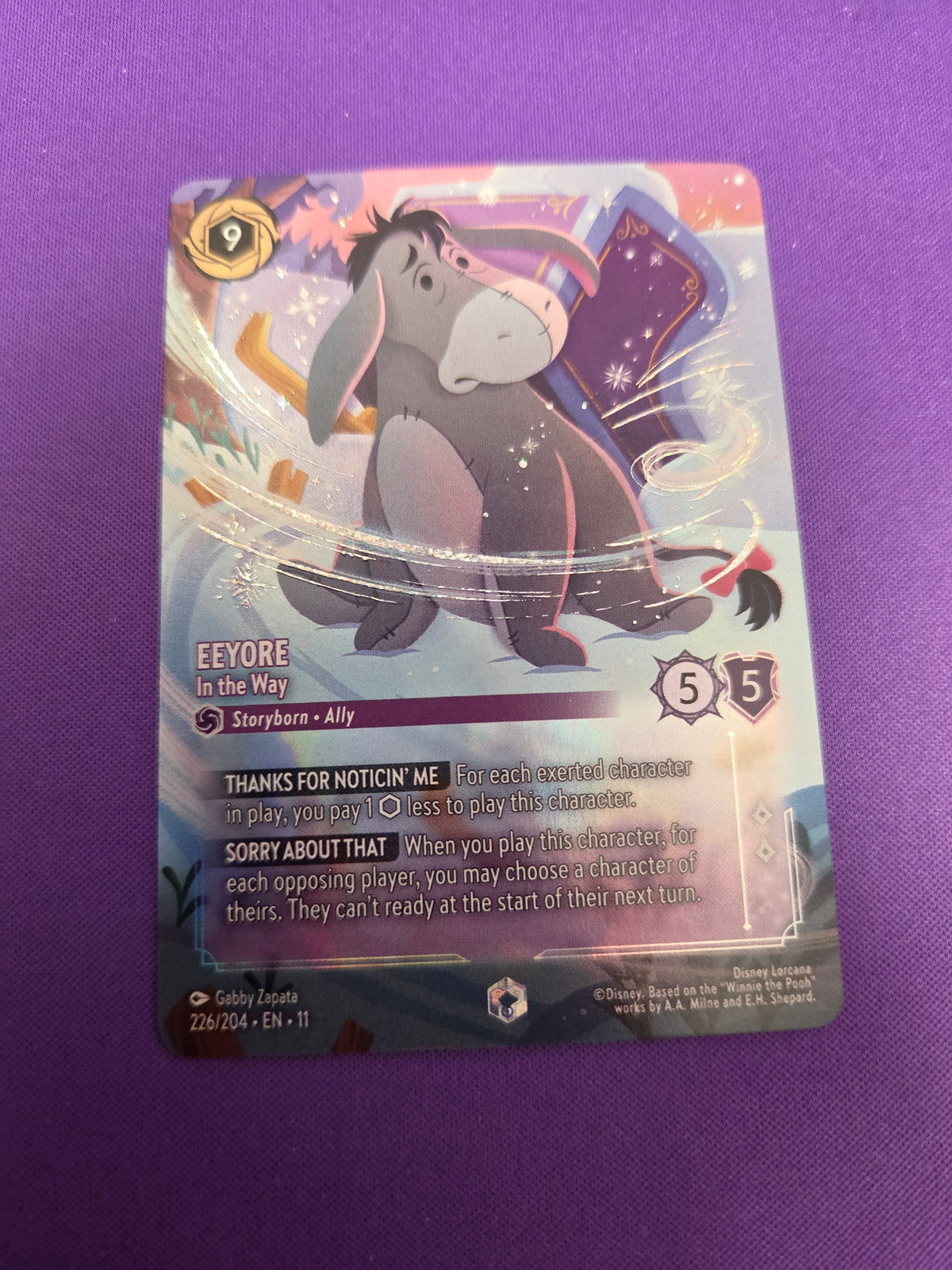 Eeyore - In the Way (Enchanted) Winterspell (Cabinet-NM)