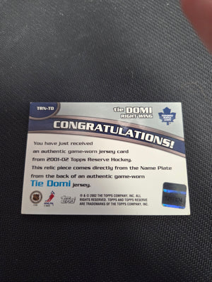 Tie Domi name plate relic #TRN-TD (logo)(cabinet)