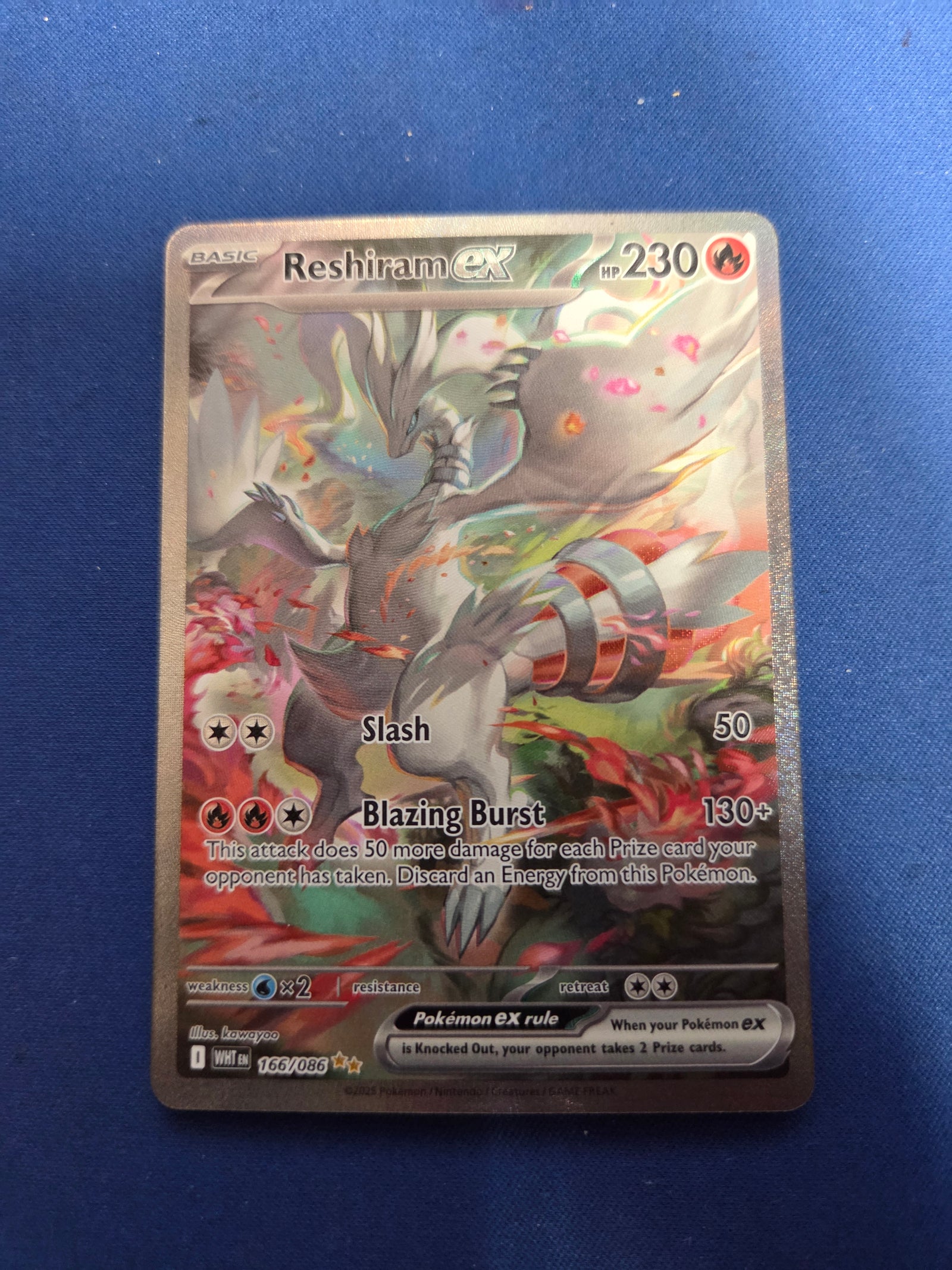 Reshiram ex - 166/086 (166) Special Illustration Rare Holofoil (Cabinet-NM)
