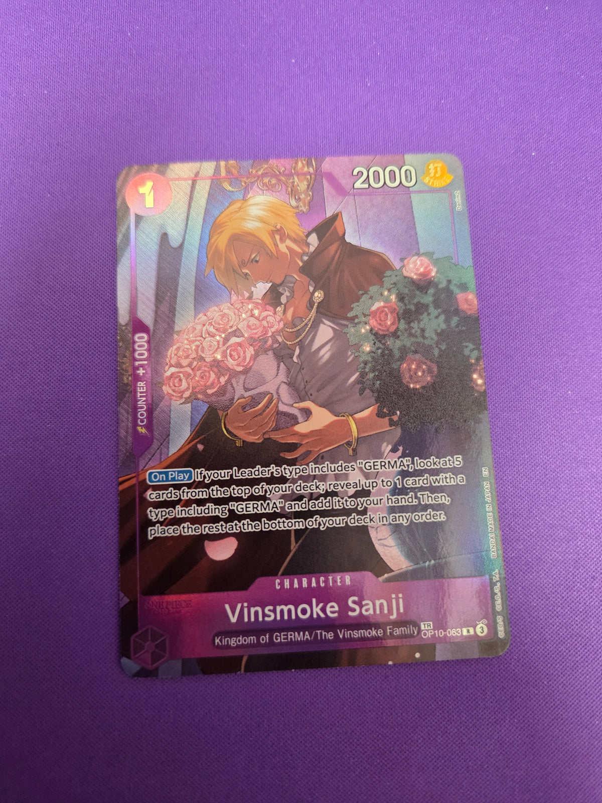 Vinsmoke Sanji (TR) (OP10-063) - Legacy of the Master Foil (Cabinet-NM)