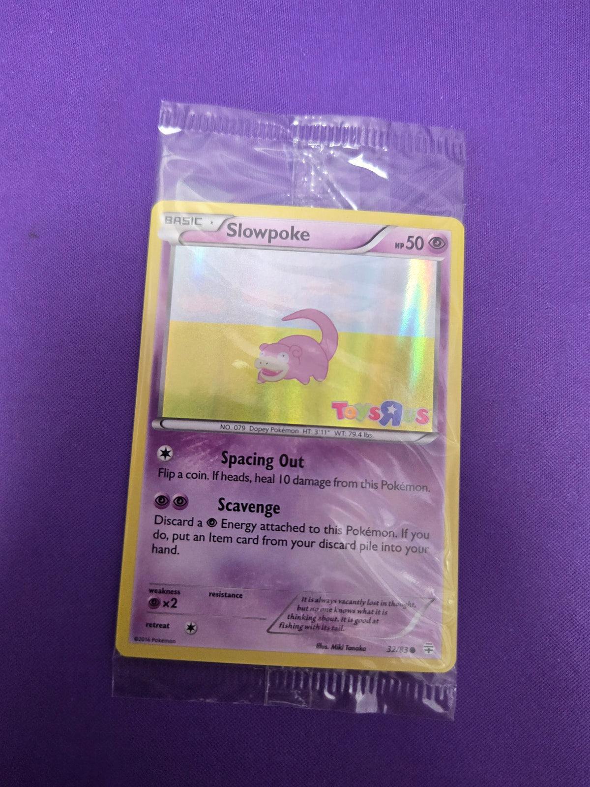 Slowpoke 32/83 (Toys R Us) Sealed Promo Holofoil (Cabinet-NM)