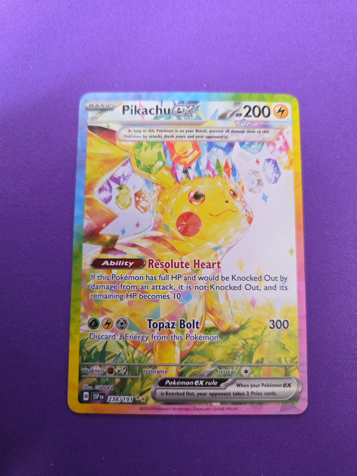 Pikachu ex - 238/191 (238) Special Illustration Rare Holofoil (Cabinet-NM)