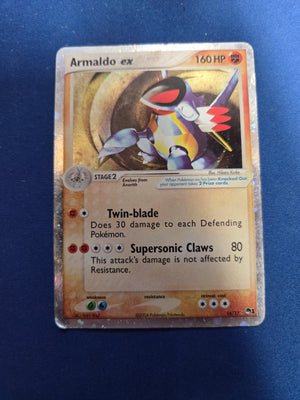 Heavily Played Armaldo ex (16) POP Series 1 Holo (Cabinet-HP)