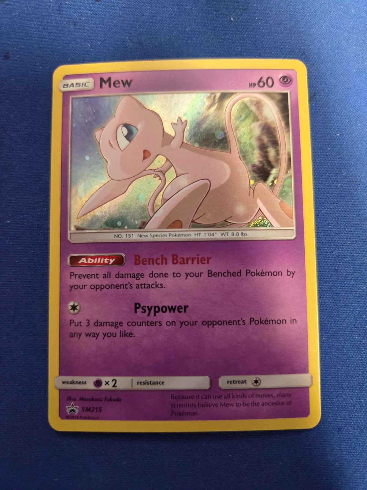 Mew - SM215 (SM215)/248 Promo Holofoil (Cabinet-NM)