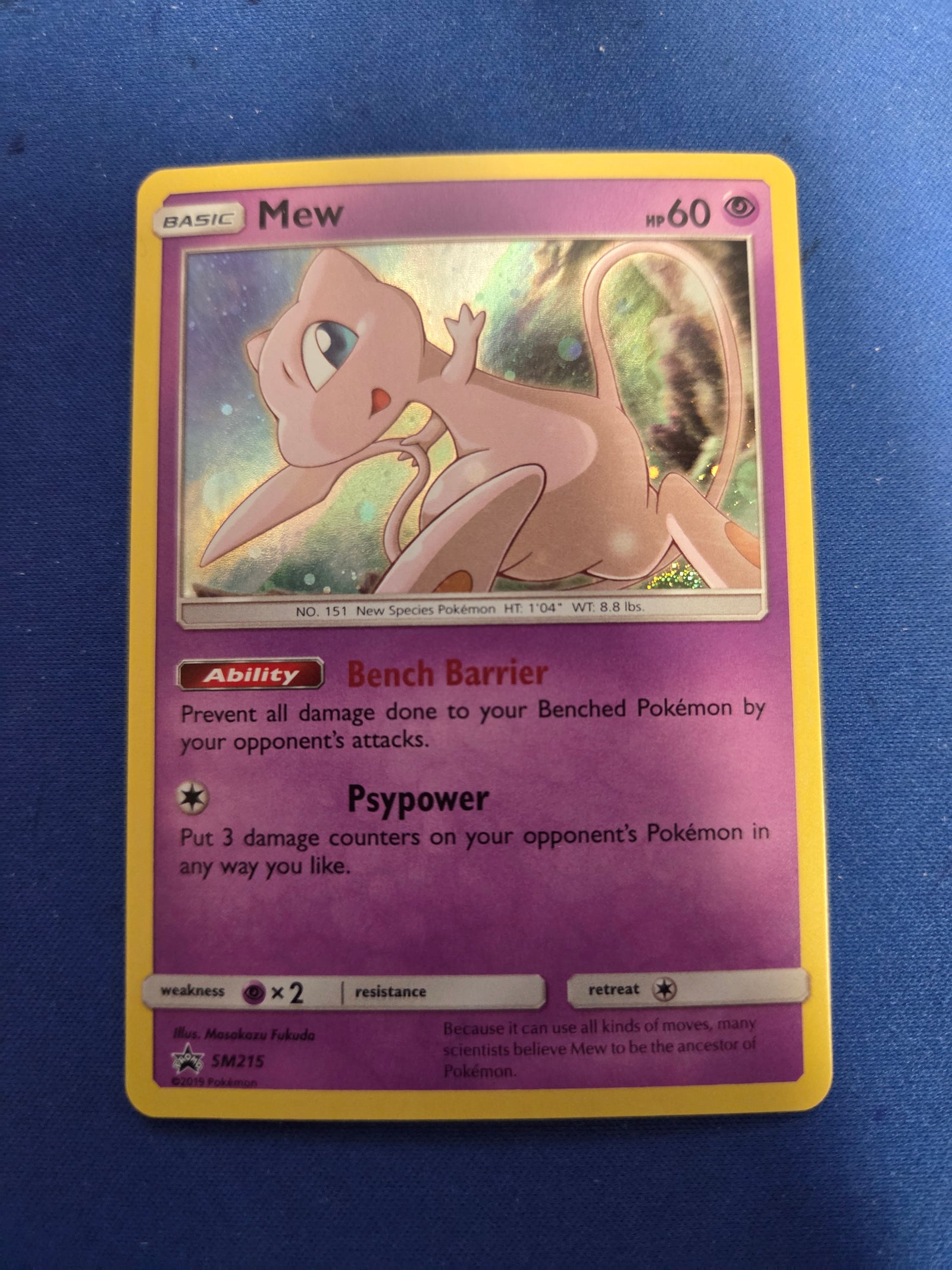 Mew - SM215 (SM215)/248 Promo Holofoil (Cabinet-NM)