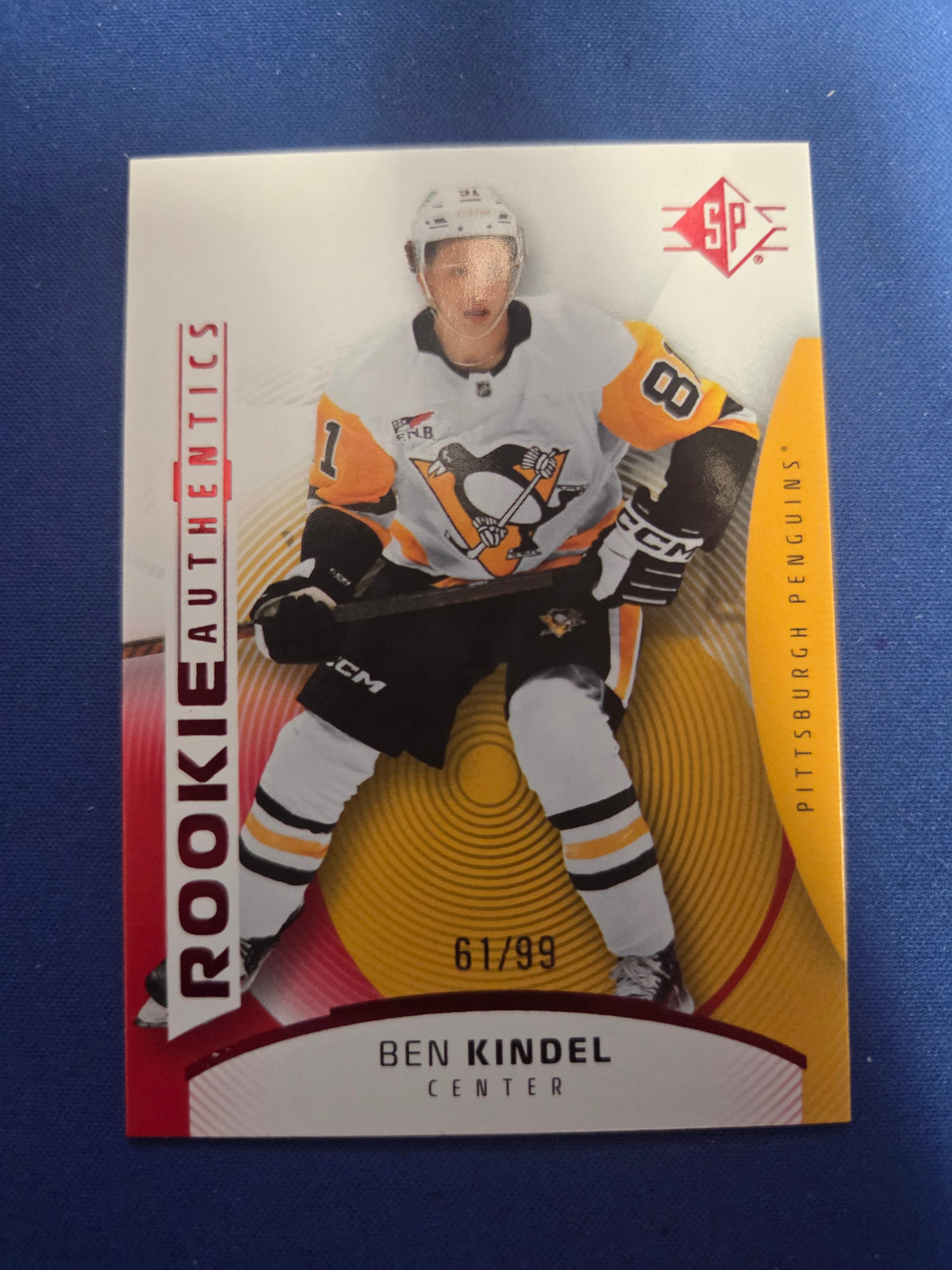 Ben Kindel #102 Rookie Authentics Red 61/99 (cabinet-NM)