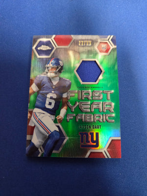 Jaxon Dart RC First Year Fabric Player Worn Refractor FYF-JD 22/99 (Cabinet-NM)