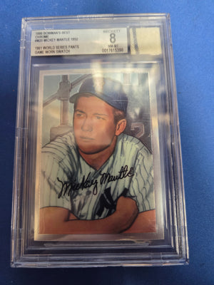 Beckett 8 Mickey Mantle #M20 Game Worn World Series Patch