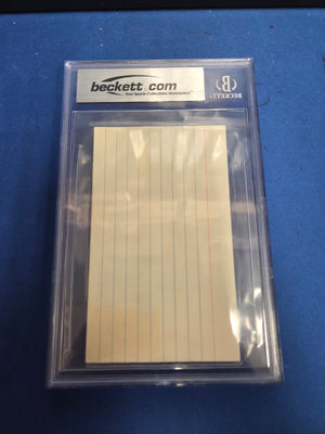 Beckett Tom Seaver Index Card Authentic Autograph