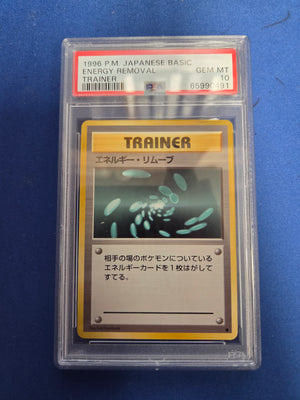 PSA 10 Energy Removal Japanese base set (Cabinet)