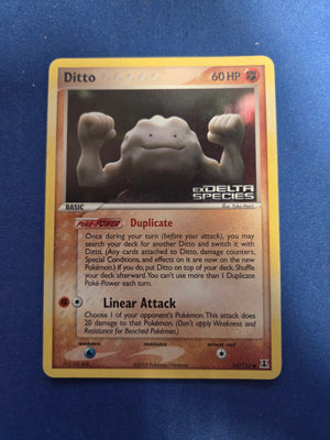 Moderately Played Ditto (Geodude) (62)/113 Common Reverse Holofoil (Cabinet-MP)