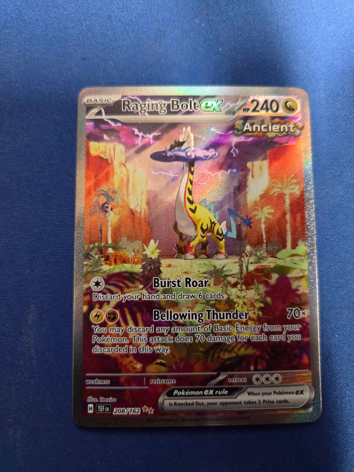 Raging Bolt ex - 208/162 Temporal Forces SIR (Cabinet-NM)