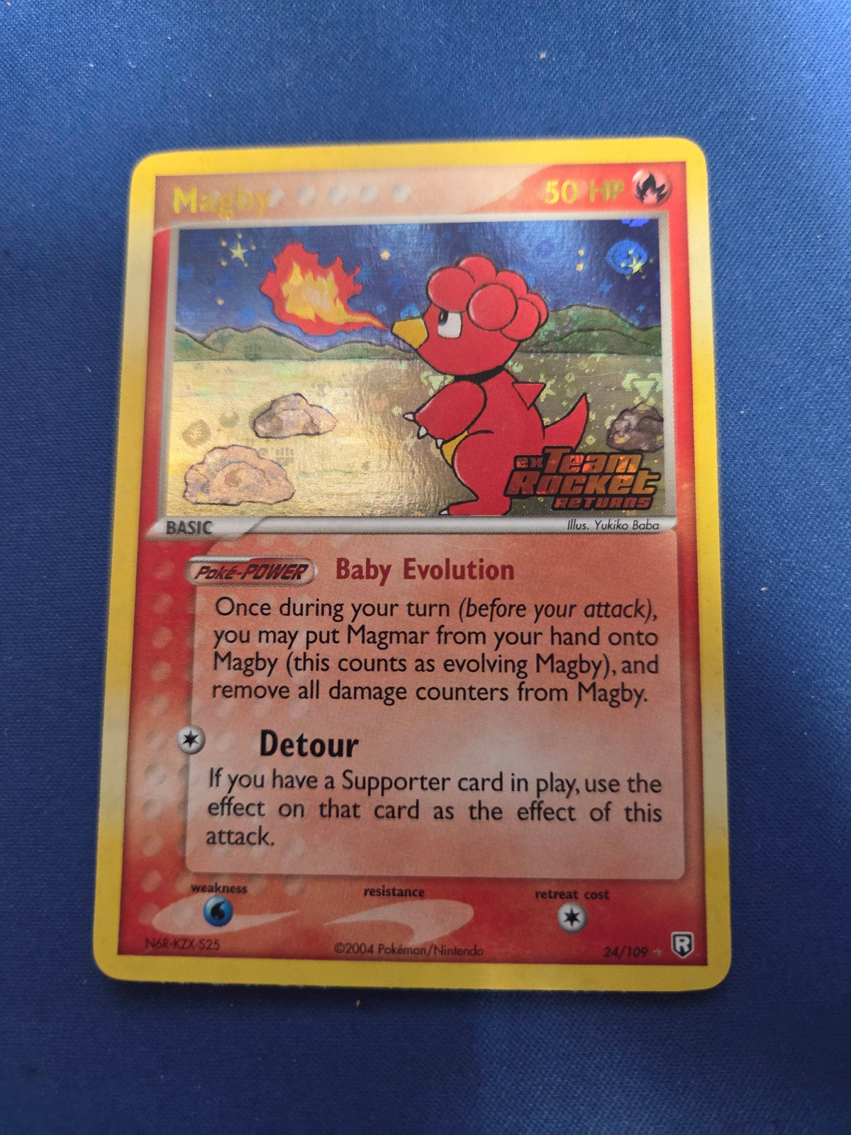 Magby (24)/109 Rare Reverse Holofoil (Cabinet-NM)