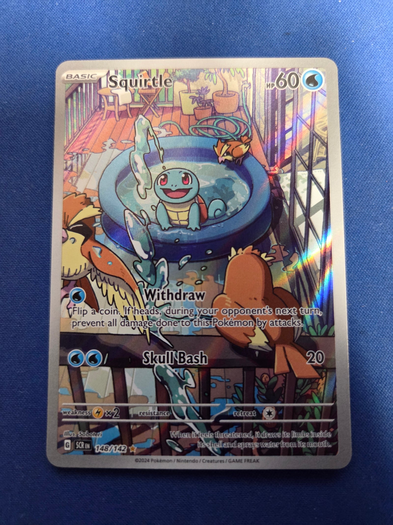 Squirtle (148) Illustration Rare Holofoil (Cabinet-NM)