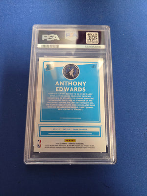 PSA 9 Anthony Edwards Panini Donruss #201 (cabinet)