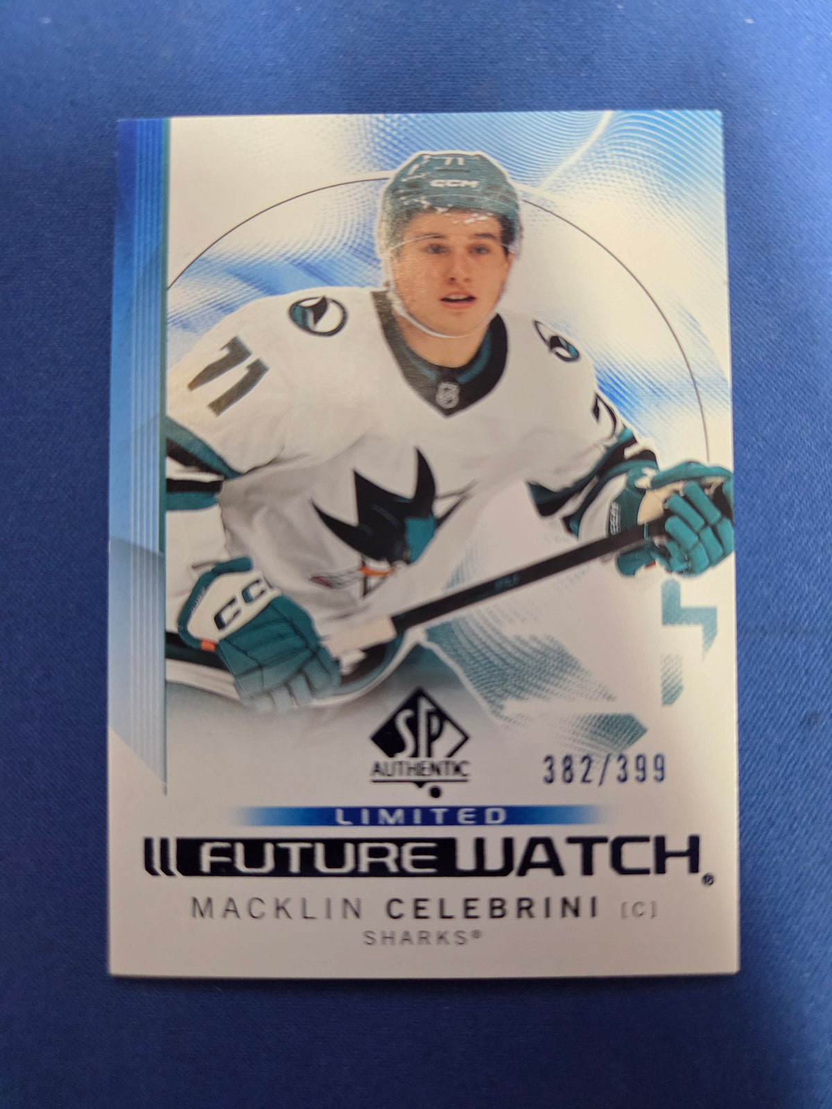 Macklin Celebrini futurewatch /399 #184 (cabinet-NM)