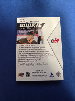 Ryan Suzuki 1/249 #AR-RS Premier Rookie Auto Patch (Cabinet-NM)