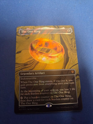 The One Ring (Borderless) (Surge Foil) Foil M The Hobbit: Eternal #84 (Cabinet-NM)