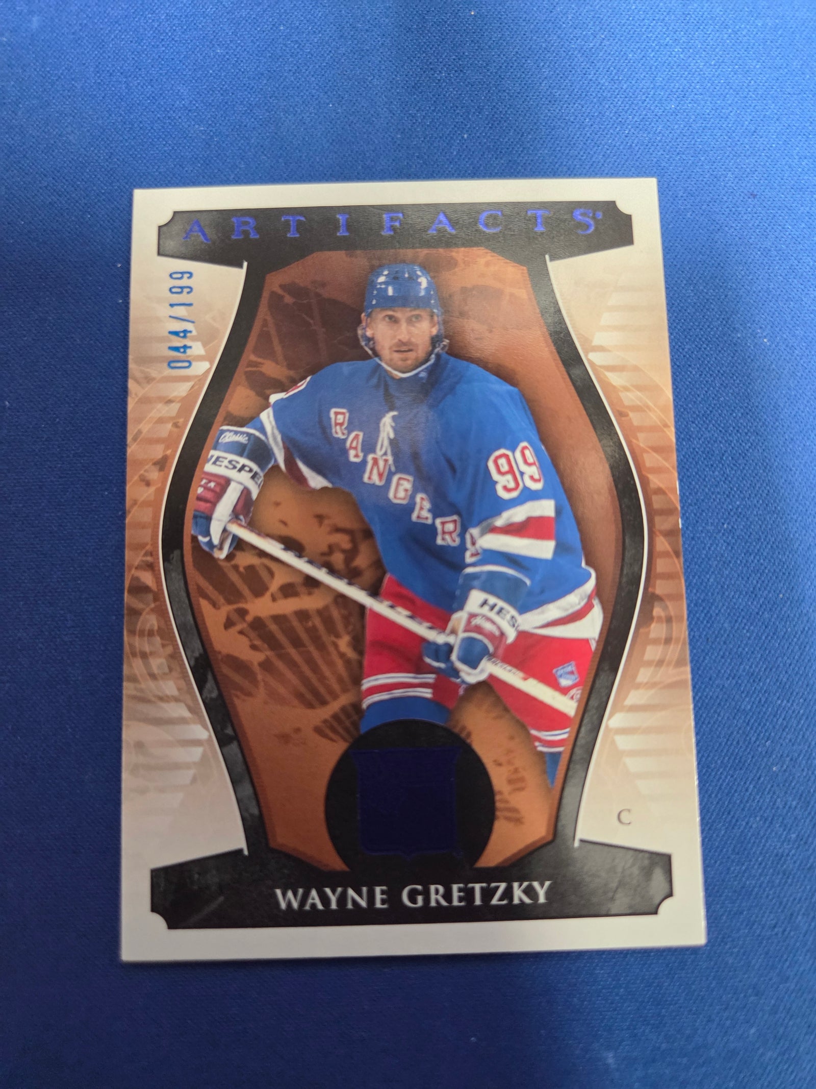 Wayne Gretzky [Light Blue Steel] #166 44/199 2023 Upper Deck Artifacts (cabinet-NM)