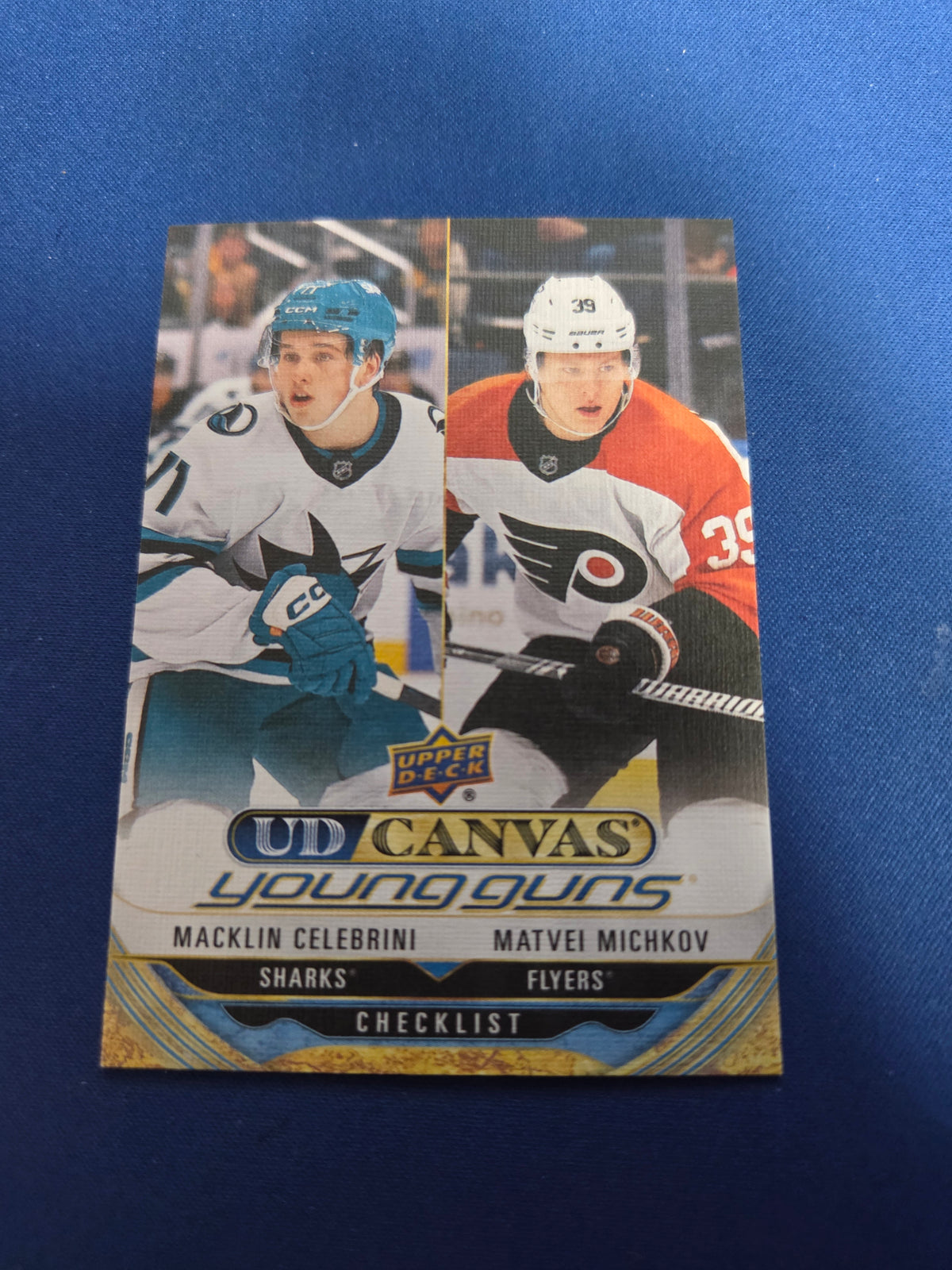 Macklin Celebrini/ Matvei Mitchkov UD canvas #C375 (cabinet-NM)