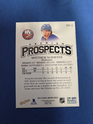 Matthew Schaefer #PP-4 Premium Prospects (cabinet-NM)