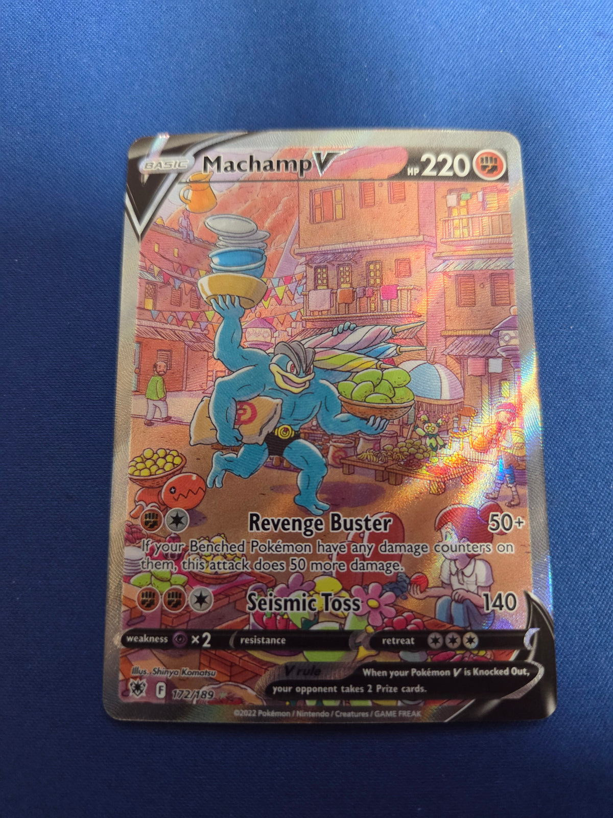 Machamp V (Alternate Full Art) (172)/189 Ultra Rare Holofoil (Cabinet-NM)