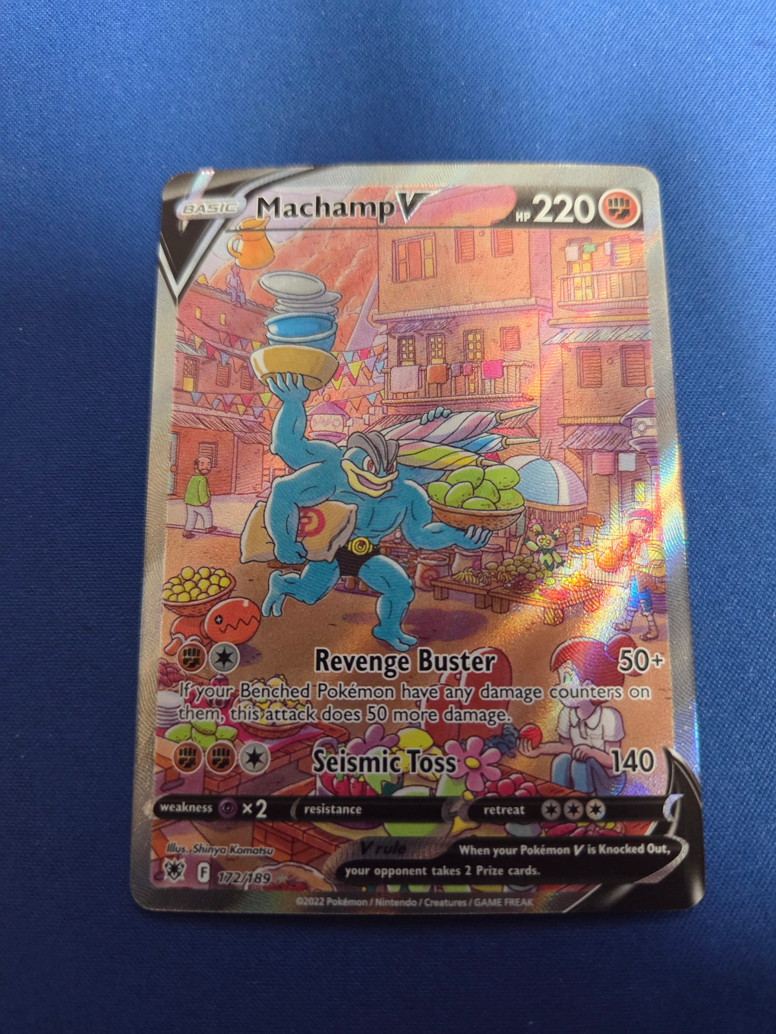 Machamp V (Alternate Full Art) (172)/189 Ultra Rare Holofoil (Cabinet-NM)