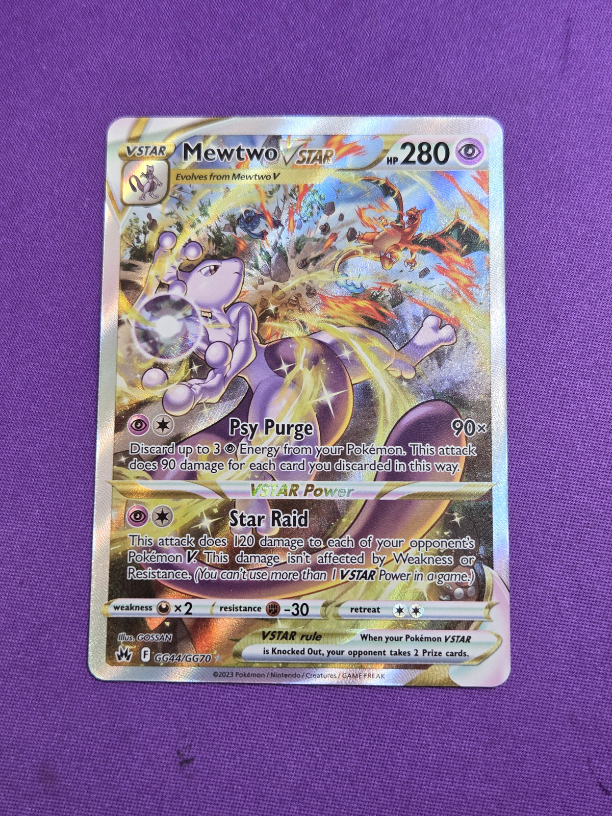 Mewtwo VSTAR (GG44)/70 Ultra Rare Holofoil (Cabinet-NM)
