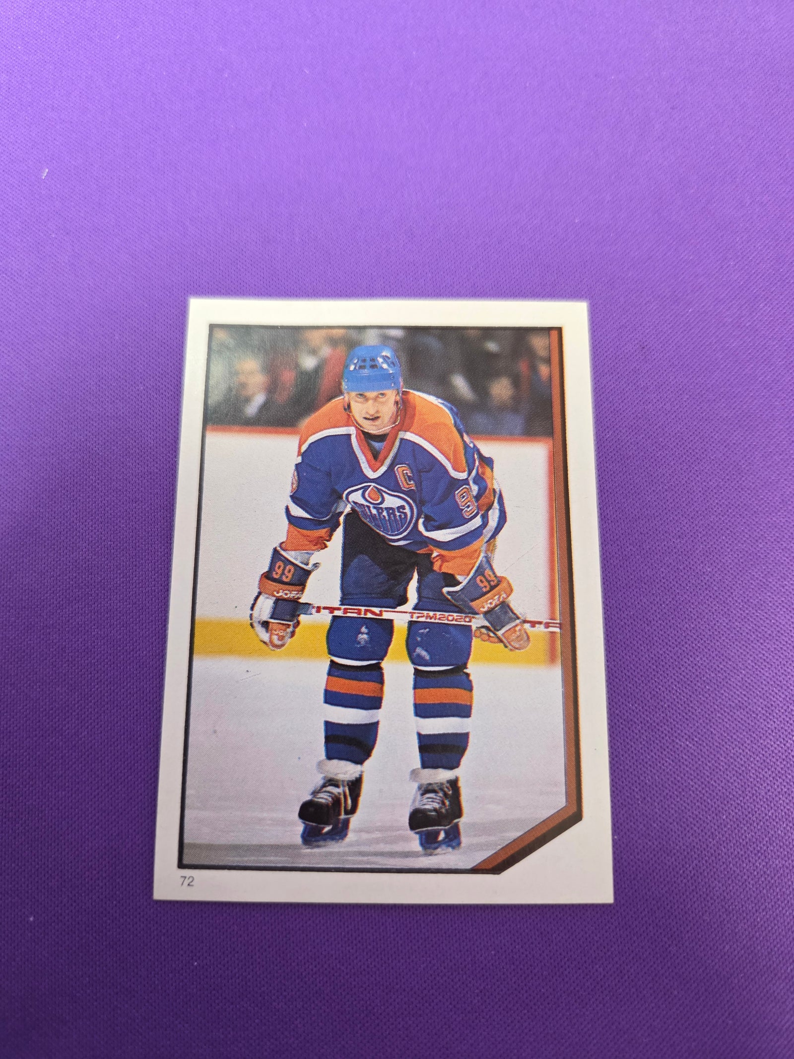Wayne Gretzky #72 1986 O-Pee-Chee Sticker(cabinet)