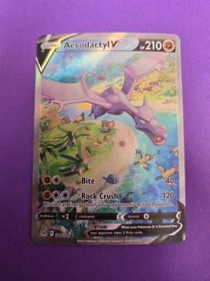 Aerodactyl V (Alternate Full Art) (180)/196 Ultra Rare Holofoil (Cabinet-NM)