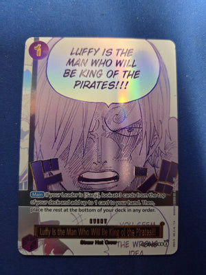 Luffy Is the Man Who Will Be King of the Pirates!!! (Japanese Version 3rd Anniversary Set) (OP12-079) - One Piece Promotion Cards Foil (Cabinet-NM)