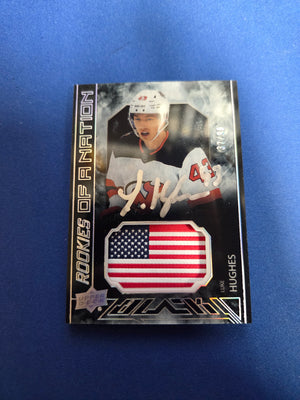 Luke Hughes 37/99 #PON-LH Rookies Of A Nation RPA (Cabinet-NM)