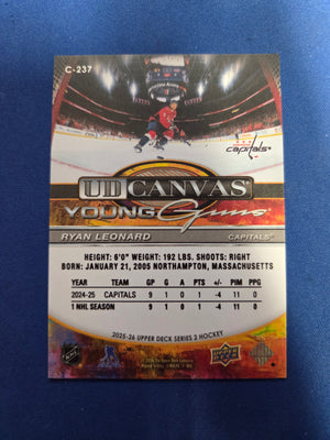 Ryan Leonard UD Canvas Young Guns #C-237 (cabinet-NM)