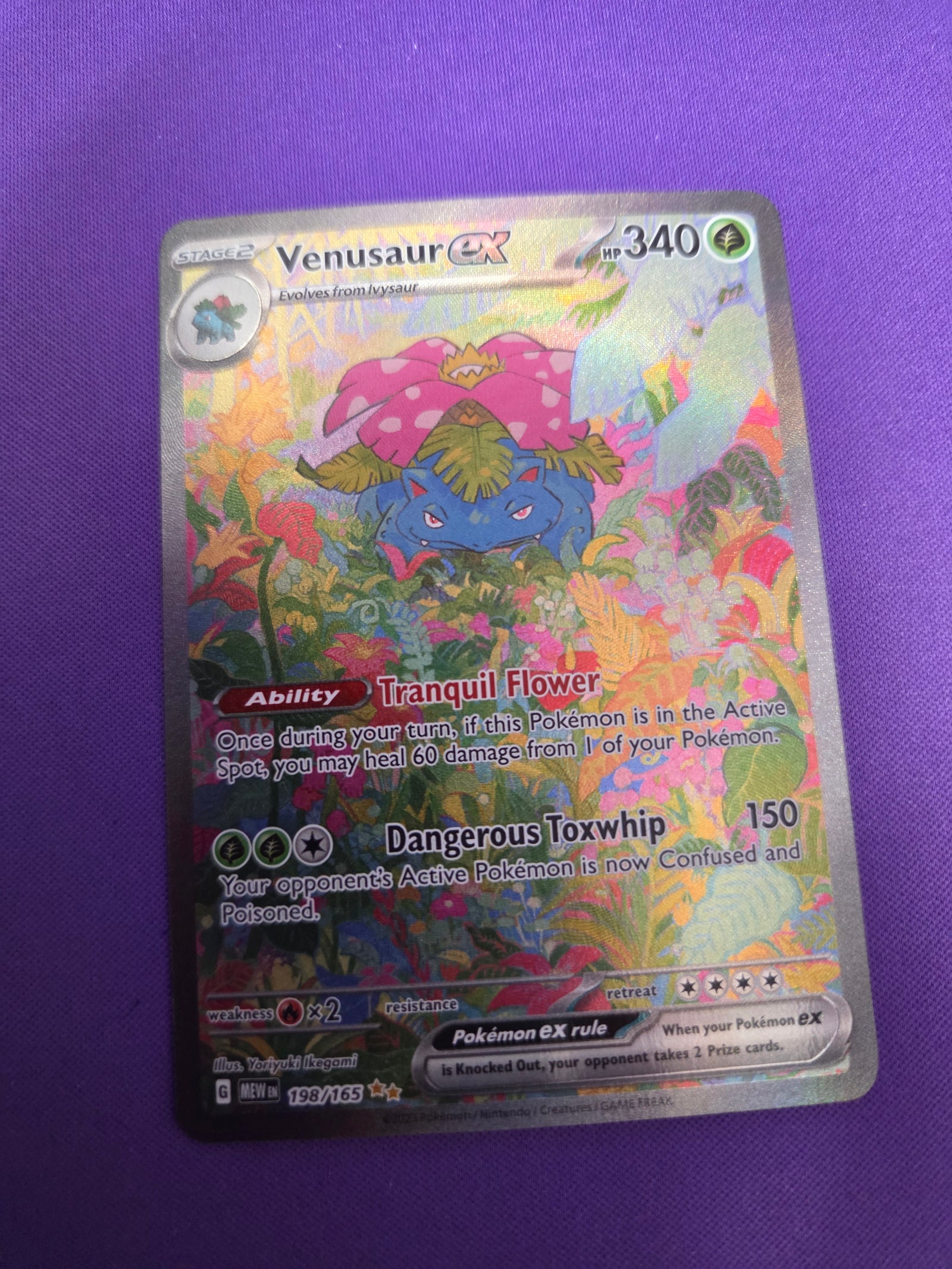 Venusaur ex - 198/165 (198) Special Illustration Rare Holofoil (Cabinet-NM)