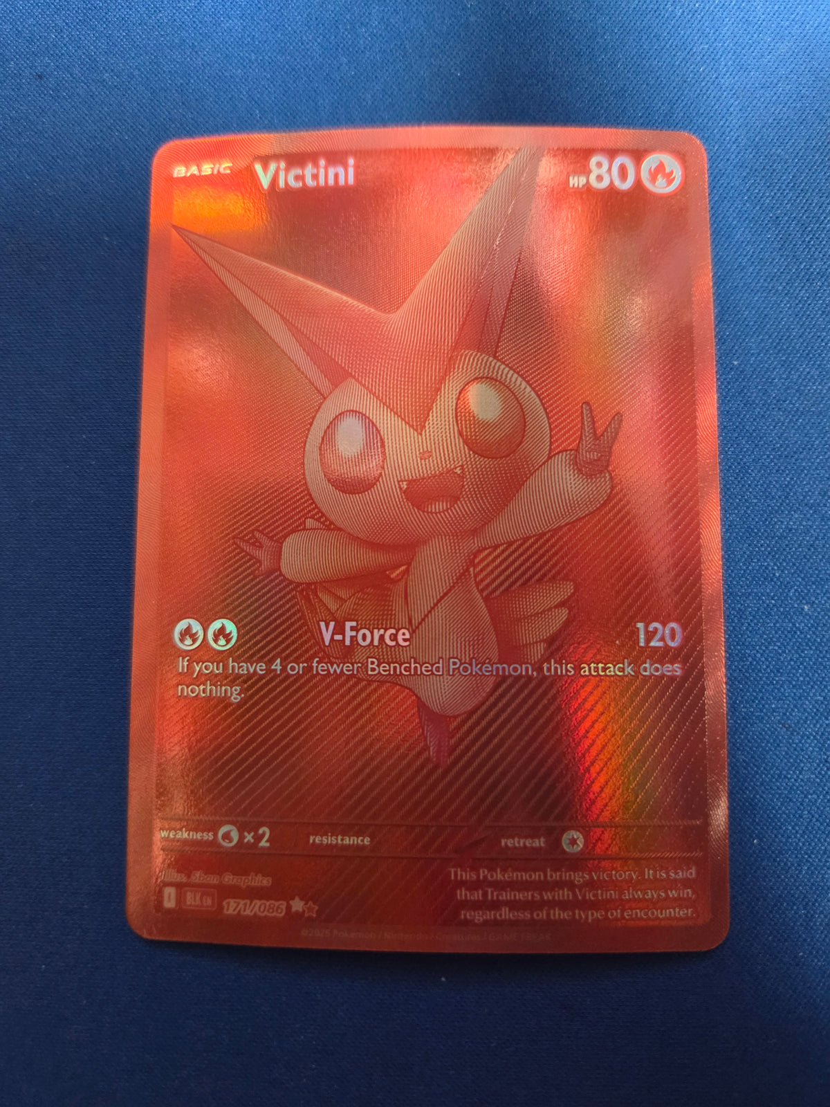 Victini - 171/086 (171) Black Bolt Rare Holofoil (Cabinet-NM)