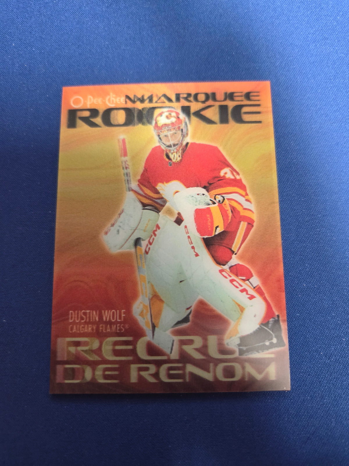 Dustin wolf marquee rookie #3d-dw O-pee-Chee (cabinet-NM)