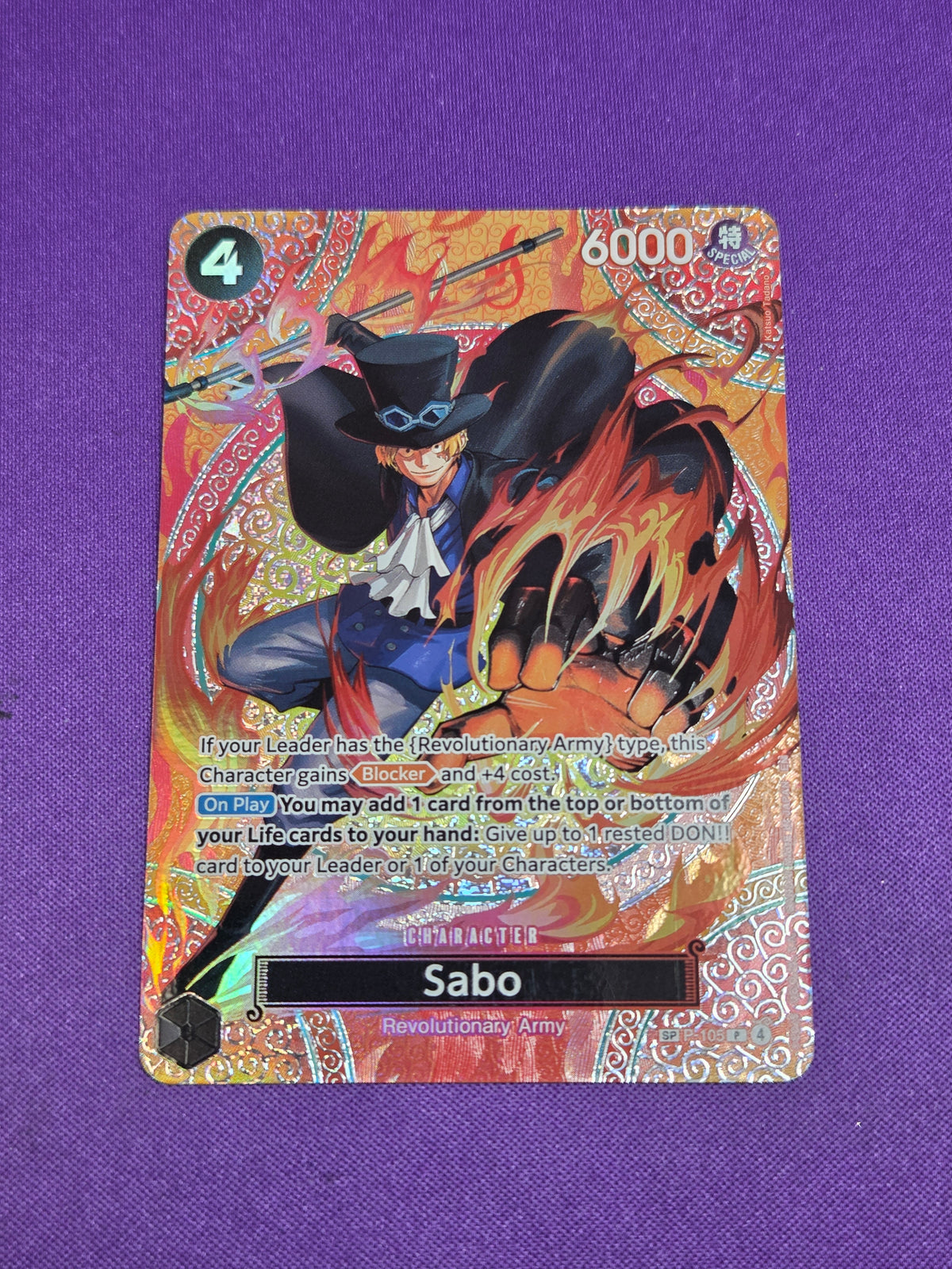 Sabo (SP) (P-105) - Adventure on Kami's Island Foil (Cabinet-NM)