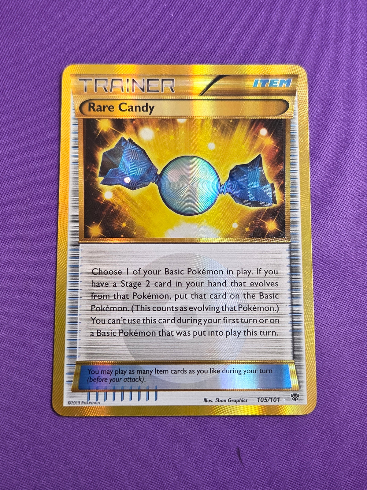Lightly Played Rare Candy (105)/101 Secret Rare Holofoil (Cabinet)