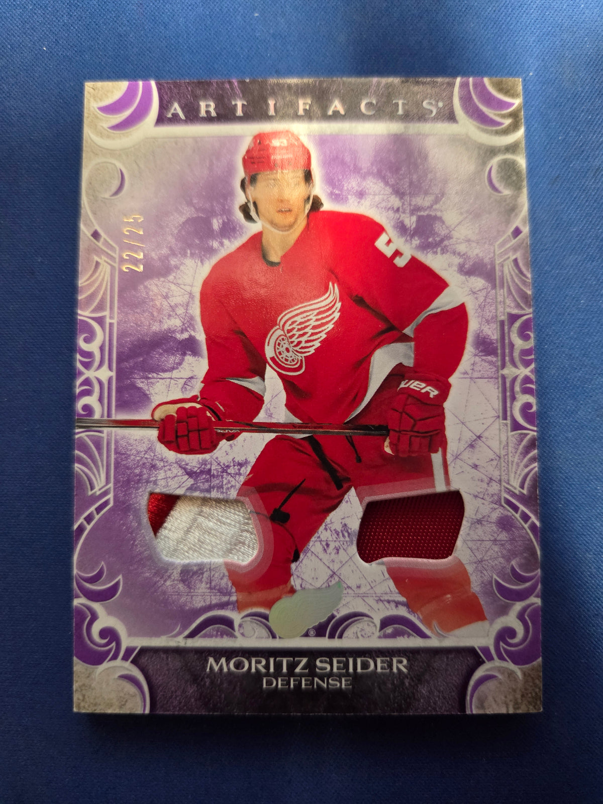 Moritz Seider #5 22/25 Artifacts Purple Materials (cabinet-NM)