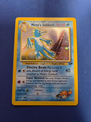 Moderetly Played Misty's Golduck (12)/132 Holo Rare Unlimited Holofoil (Cabinet-MP)